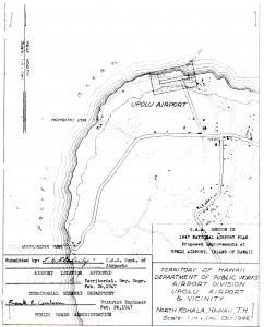 Master Plan of Upolu Airport drafted in 1947