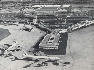 Aerial view of HNL from the 1970s