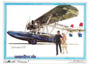 Inter-Island Airways advertisement drawing