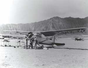 O-49 aircraft at Bellows Field, 1941.