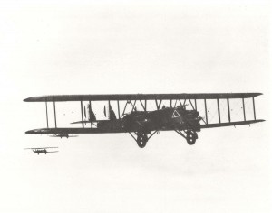 Martin MB-2 NBS-1 in flight in Hawaii, 1920s.   