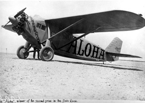 Capt. William P. Erwin and A. H. Eichwaldt took off in the Dallas Spirit and returned because of torn wing fabric.  