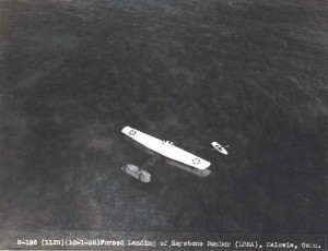Forced landing of Army Keystone bomber at Haleiwa October 1928     
