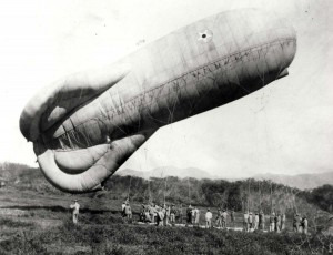 Observation balloon at Fort Ruger, Honolulu, c1920-1924.    