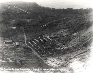 Encampment of the 3rd Balloon Company at Fort Ruger on back side of Diamond Head, Honolulu, September 15, 1921.    