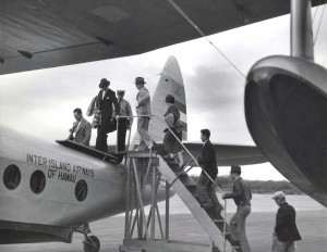 Inter-Island Airways. Passengers board an interisland flight at John Rodgers Airport.