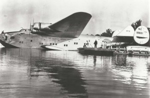 Pan American Clipper delivered air mail, 1930s.  