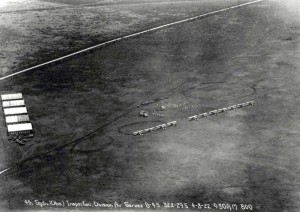 4th Observation Squadron Inspection April 8, 1922 at Division flying field at Schofield Barracks.