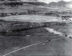 Wheeler Field, Oahu, construction, August 5, 1930.   