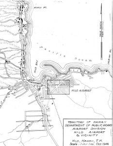 Hilo Airport map, October 1946  