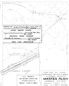 CAA Region IX 1947 National Airport Plan, Proposed airport at Kamuela, Hawaii, February 26, 1947. 