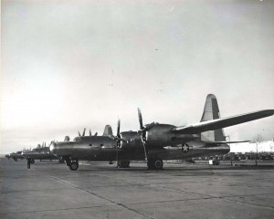 Convair B-32 Dominator stationed at Hickam Field, 1940s.   