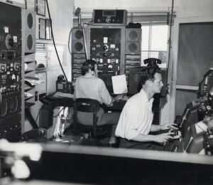Hawaiian Airlines radio room, March 1949.