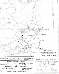 CAA Region IX, 1947 National Airport Plan, Proposed airport at Lihue, Kauai, February 26, 1947. 