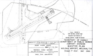 CAA Region IX 1947 National Airport Plan, Proposed improvements to Molokai Airport, February 26, 1947. 