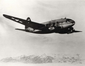 Hickam Air Force Base Curtiss C-46, 1950s.