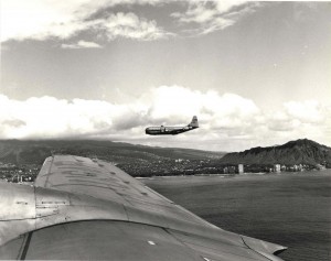 Curtiss C-97 at Hickam Air Force Base, 1950s.