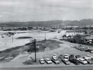 Construction of Interisland Terminal, Honolulu International Airport, 1959.  