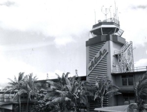 Administration Tower at Honolulu International Airport, 1950s. 