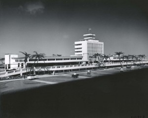 Artist's drawing of new Honolulu International Airport, 1960.