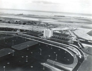 Construction progress at the new Honolulu International Airport, June 1, 1962.