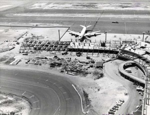 Diamond Head Concourse Construction at Honolulu International Airport, 1974.