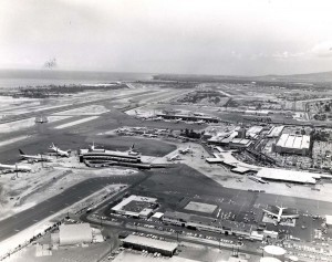 Construction at Honolulu International Airport, 1971.