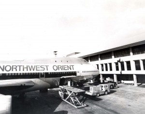 Northwest Orient Airlines at Honolulu International Airport, March 30, 1973.