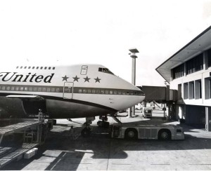United Airlines at Honolulu International Airport, April 6, 1973.