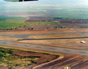 Kahului Airport, Maui, November 15, 1975.      