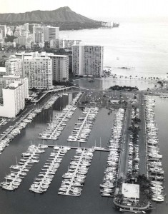 Ala Wai Boat Harbor, Honolulu, 1973.