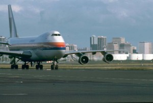 United Airlines at Honolulu International Airport, 1980s.  
