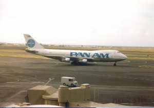 Pan American Airways at Honolulu International Airport, 1985.  