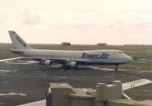 Tower Air at Honolulu International Airport, 1986.  