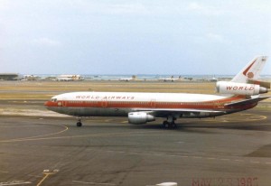 World Airways at Honolulu International Airport, May 23, 1985.
