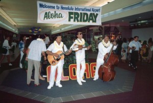 Aloha Friday program, Honolulu International Airport, 1987.