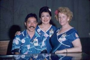 Visitor Information Program staff, Honolulu International Airport, 1987. 
