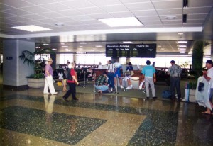 Security Screening, Interisland Terminal, Honolulu International Airport, 1995.
