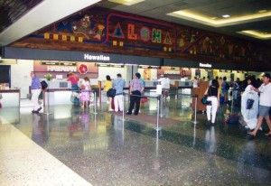 Ticket Lobby, Interisland Terminal, Honolulu International Airport, 1995.