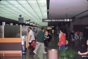 International Arrivals Building, Honolulu International Airport, 1990s.  