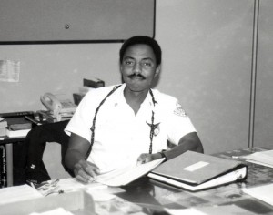 Martinez Jacobs, Firefighting Officer, Airports Division, Hawaii Department of Transportation, 1990s.