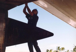 Aircraft maintenance, Honolulu International Airport, 1994.