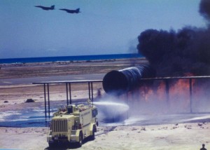 Aircraft Rescue and Fire Fighting Station exercise, Honolulu International Airport, 1994.