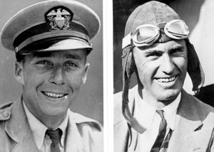 William W. Davis, navigator, and Arthur C. Goebel, pilot, took off in the Woolaroc on August 16, 1927. They finished first landing at Wheeler Field on August 17, 1927 in a time of 26 hours, 17 minutes and 33 seconds.