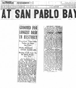 Planes Practice at San Pablo Bay, 8-30-1925  