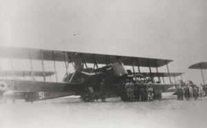 Historic photo of an aircraft taken in 1924