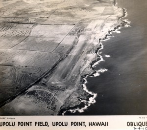 Aerial view of Upolo Field taken in 1944