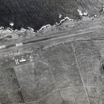 Aerial view of Upolo Point Field taken in 1945