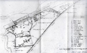 Blueprint drawing of Haleiwa Airport taken in 1946