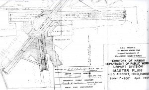 Master Plan of Hilo Airport drafted in 1947